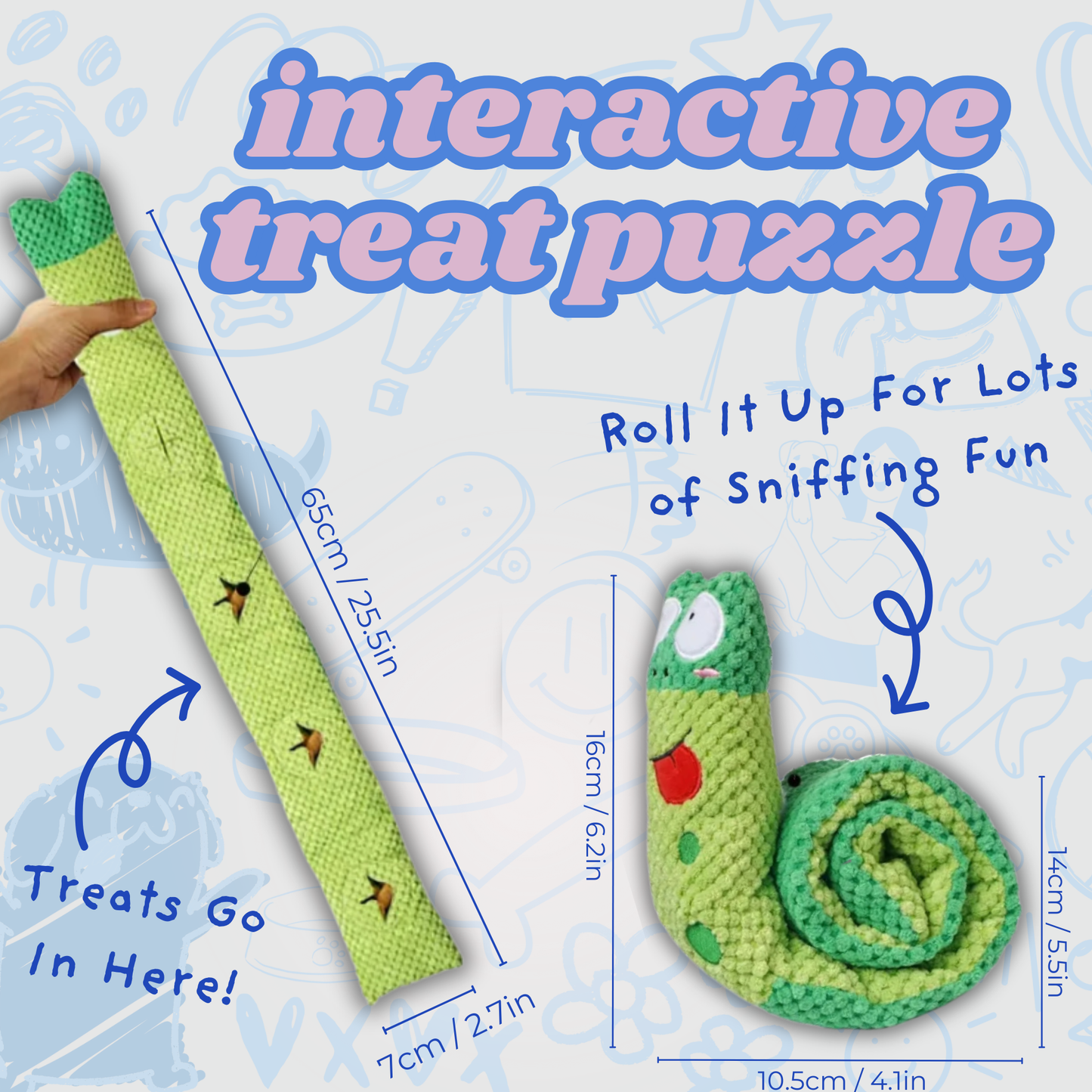 Snail Snacker™️Interactive Plush Puzzle