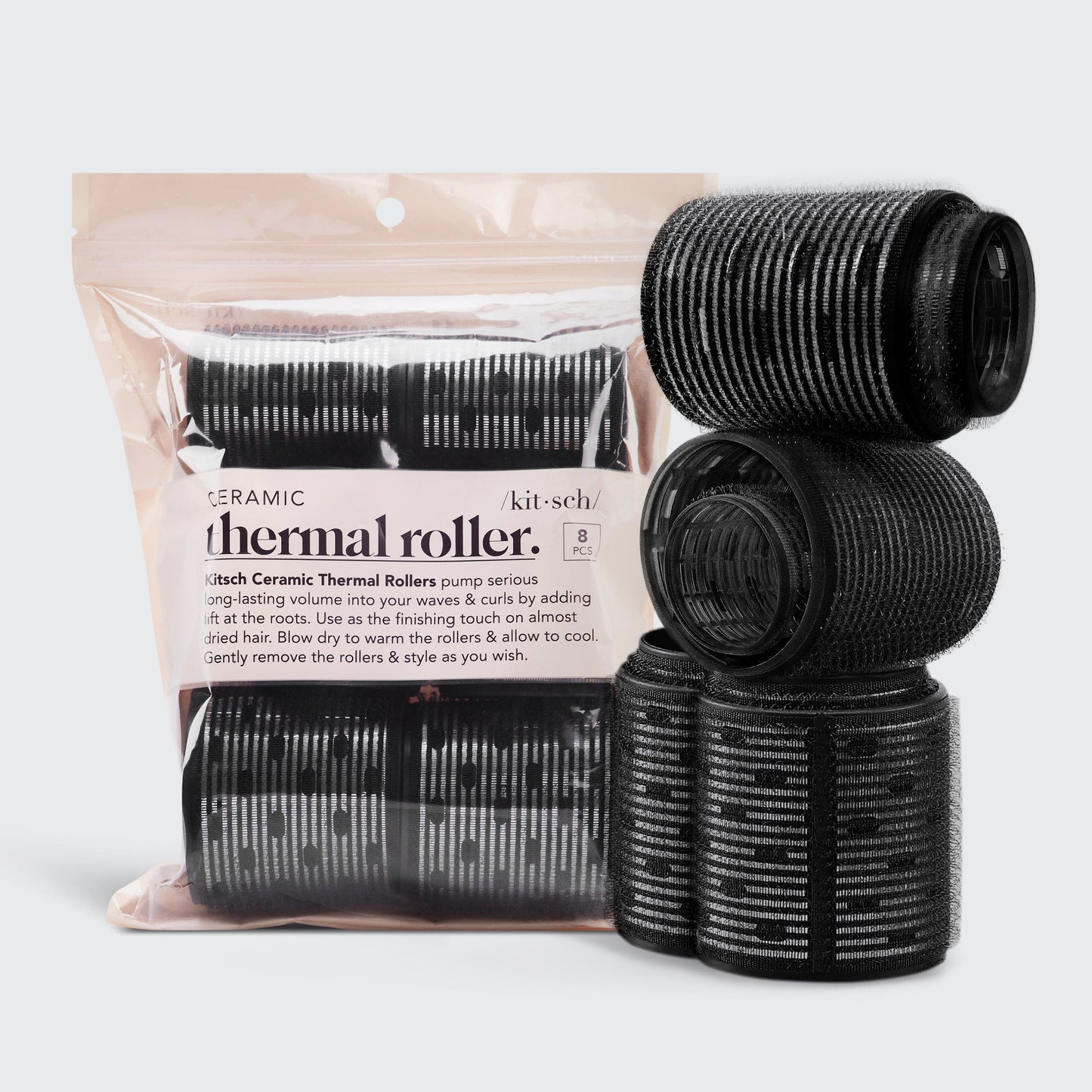 Ceramic Heat Wave Rollers 8pc Set